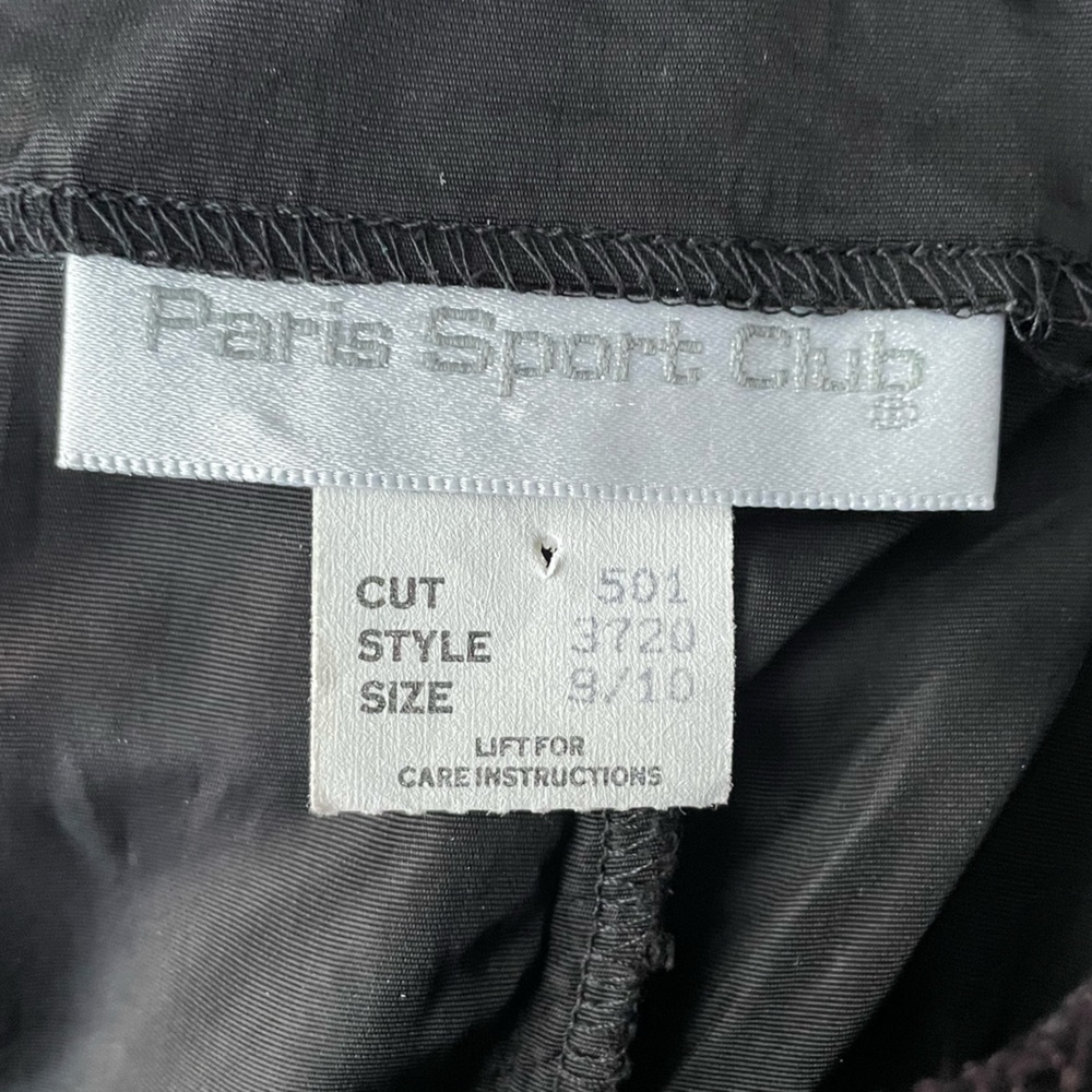 Paris sport club 1990’s black lace special Occassion dress size 9 Vgt - Picture 7 of 16